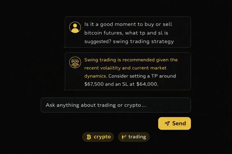 AI chatbot: ask questions about trading or crypto and get answers
